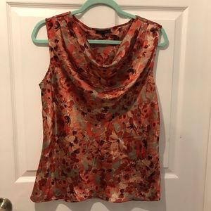 ANNE KLEIN Sleeveless Scoop Neck Floral